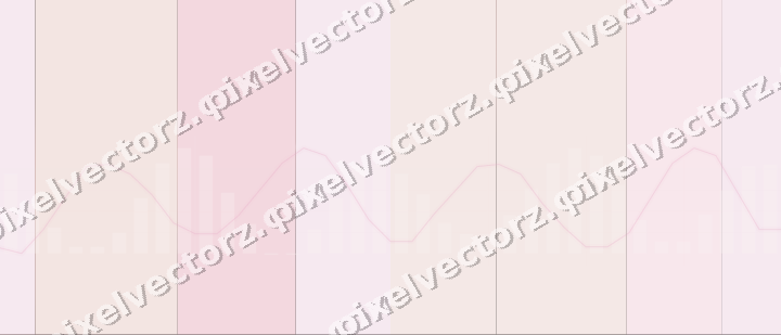 Glowing neon chart background in pink and red