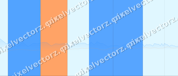 Glowing neon chart background in blue and red