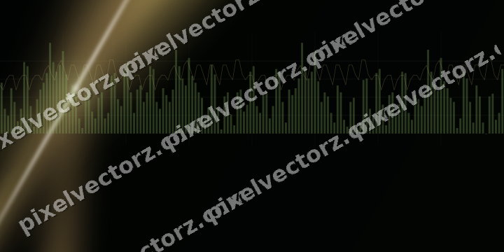 Glowing neon chart background in lime and yellow