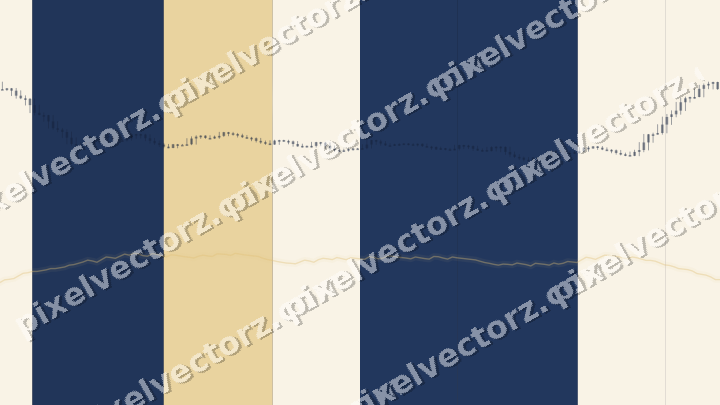 Glowing neon chart background in dark blue and amber
