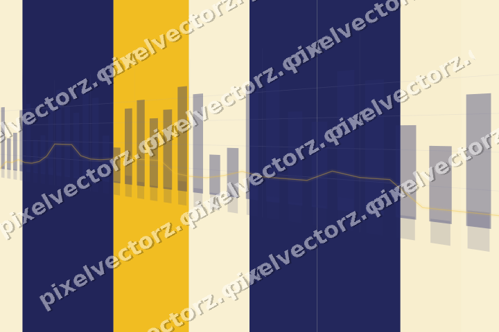 Soft pastel chart background in dark blue and amber