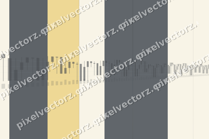 Glowing neon chart background in blue and amber