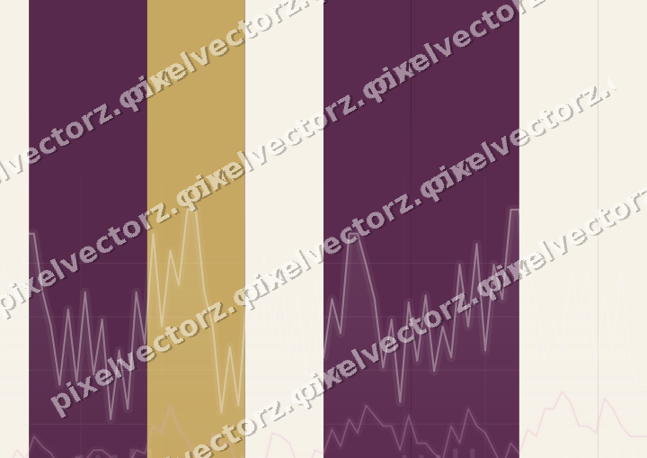 Glowing neon chart background in magenta and amber