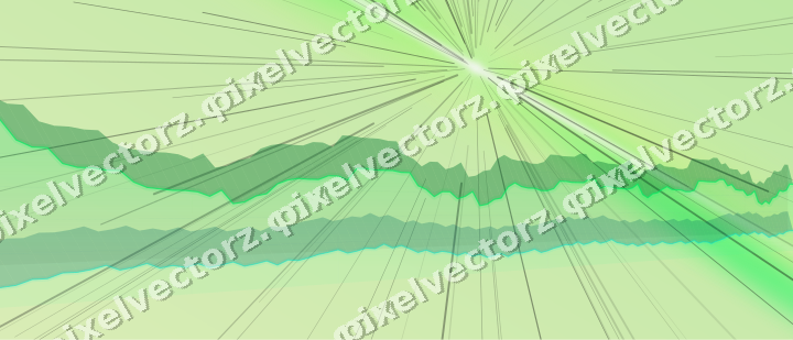 Soft pastel chart background in green and lime