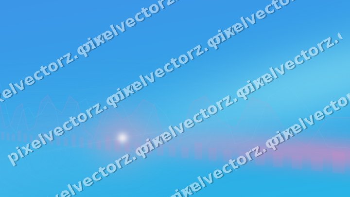 Glowing neon chart background in pink and cyan