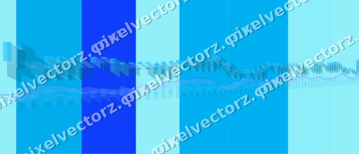Soft pastel chart background in cyan and teal