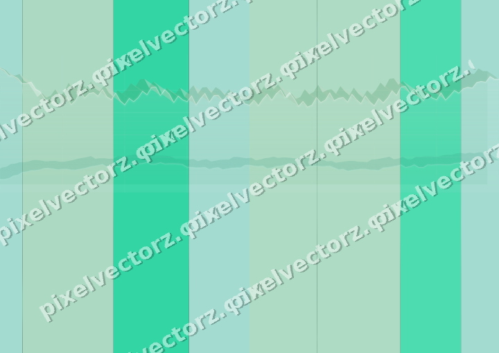 Glowing neon chart background in green and teal