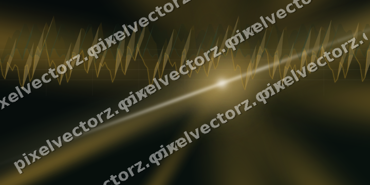 Glowing neon chart background in amber and green