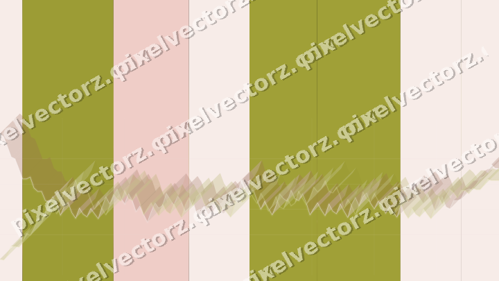 Glowing neon chart background in yellow and red