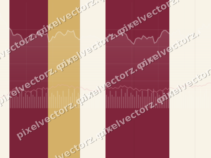 Glowing neon chart background in dark pink and amber