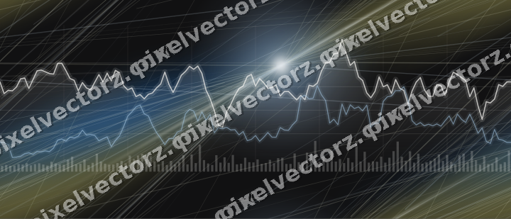 Nahtloser Neon Diagramm Hintergrund in Blau und Gelb