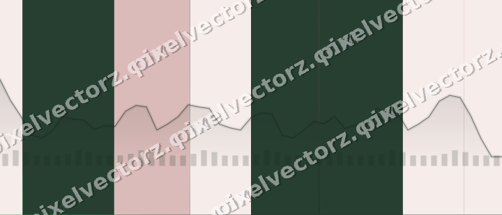 Glowing neon chart background in green and red