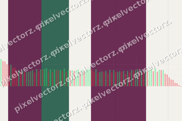 Glowing neon chart background in magenta and pink