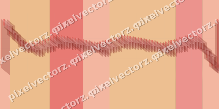 Glowing neon chart background in red and orange
