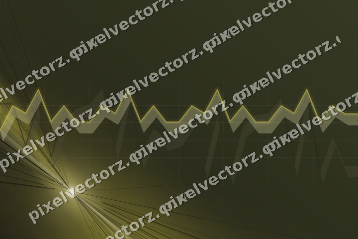 Glowing neon chart background in dark amber and yellow