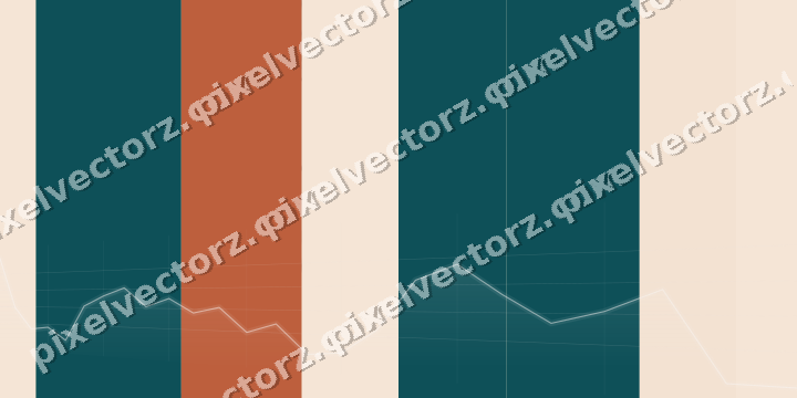 Soft pastel chart background in dark teal and orange