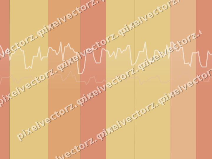 Glowing neon chart background in orange and amber