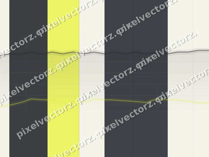 Glowing neon chart background in blue and yellow