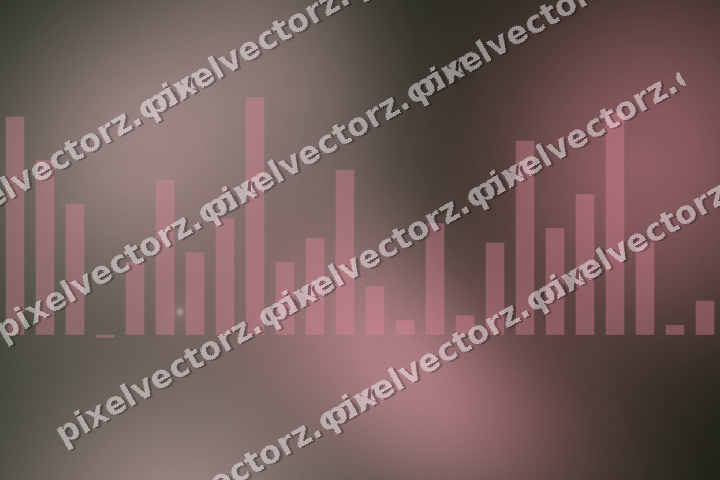 Glowing neon chart background in pink and dark lime