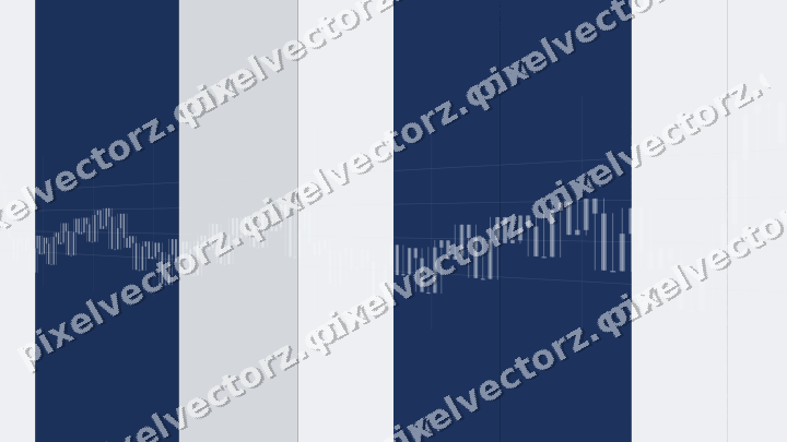 Glowing neon chart background in blue
