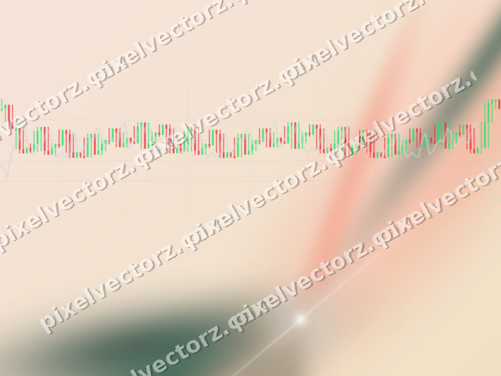 Soft pastel chart background in dark green and orange