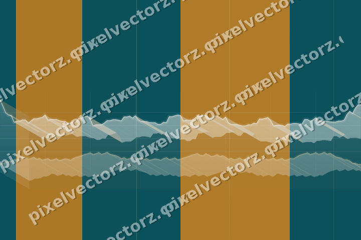 Soft pastel chart background in amber and dark teal