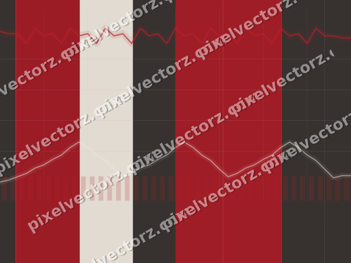 Soft pastel chart background in red and pale amber