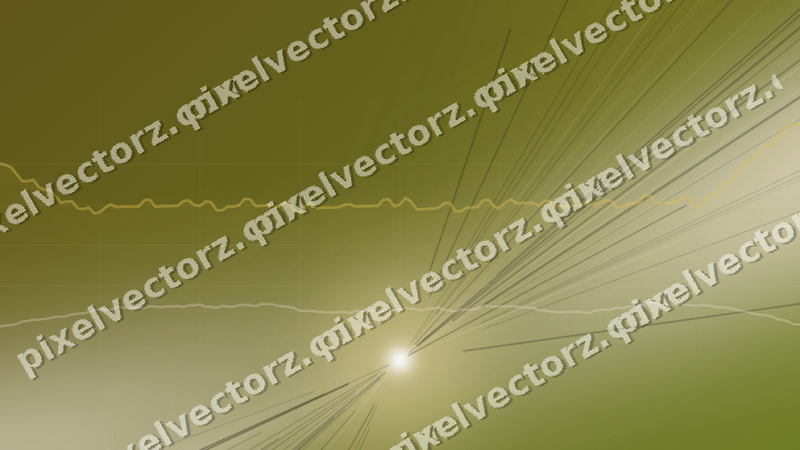 Glowing neon chart background in amber and pale orange