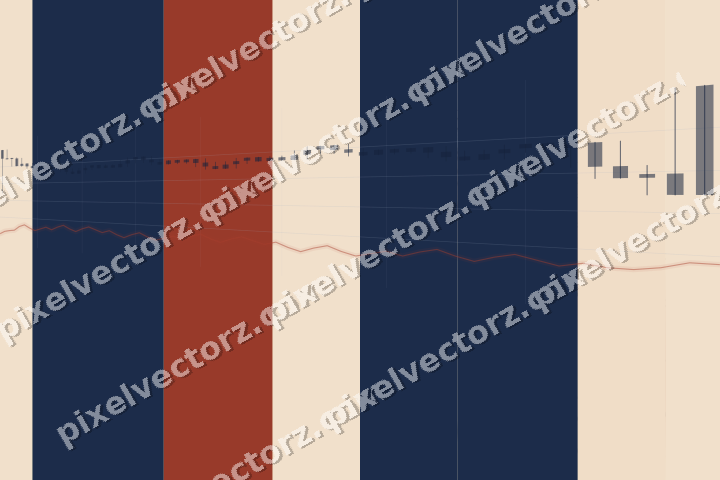 Soft pastel chart background in dark blue and red