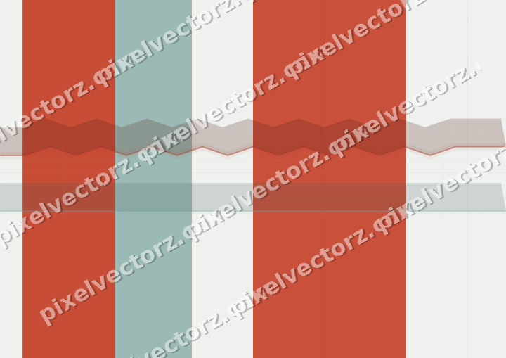 Glowing neon chart background in red and orange