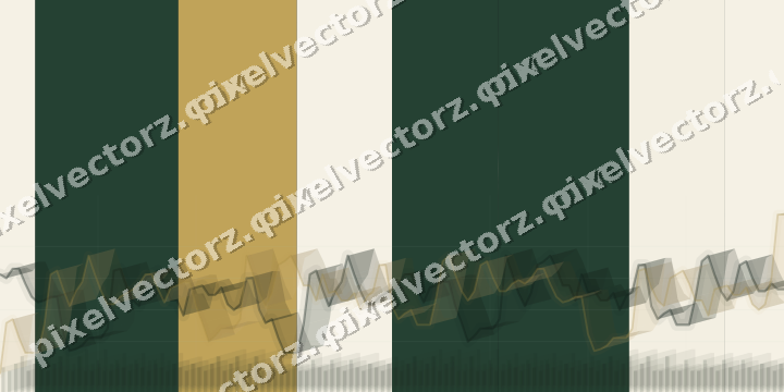 Glowing neon chart background in dark green and amber