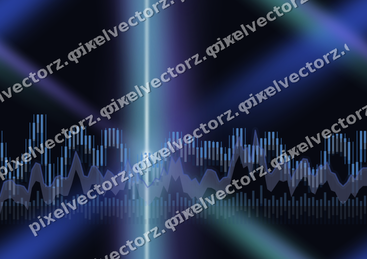 Nahtloser Neon Diagramm Hintergrund in Blau und Türkis