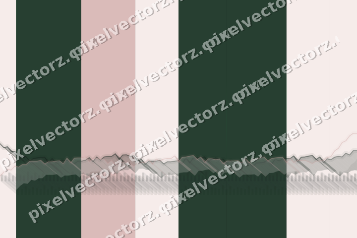 Glowing neon chart background in green and red