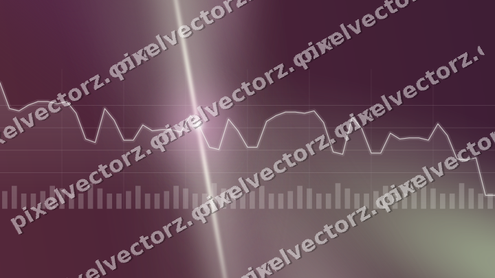 Glowing neon chart background in dark magenta and lime