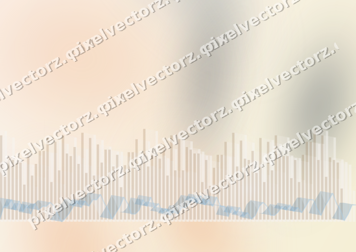 Soft pastel chart background in blue and orange