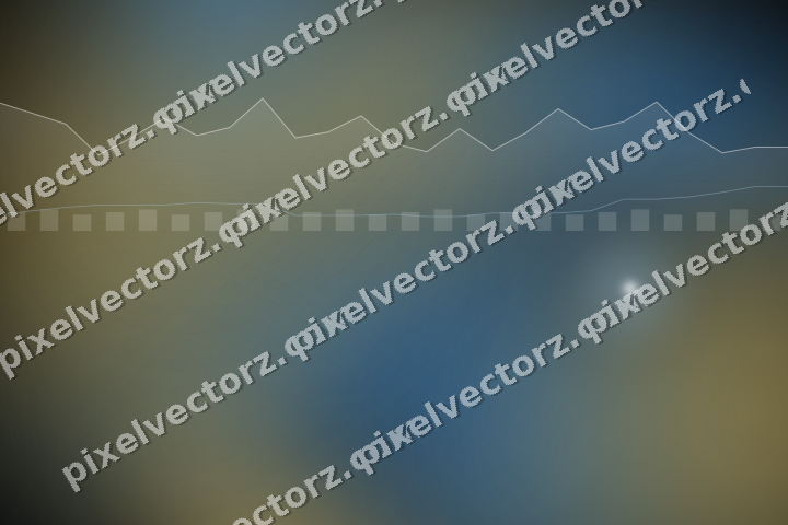 Glowing neon chart background in blue and amber