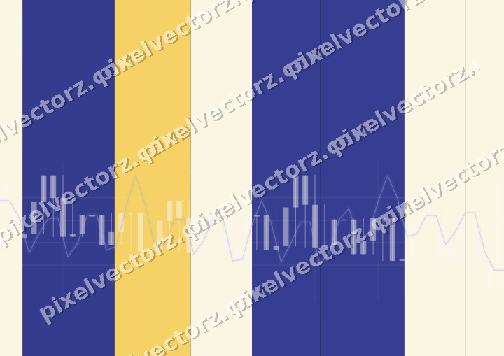 Glowing neon chart background in blue and amber