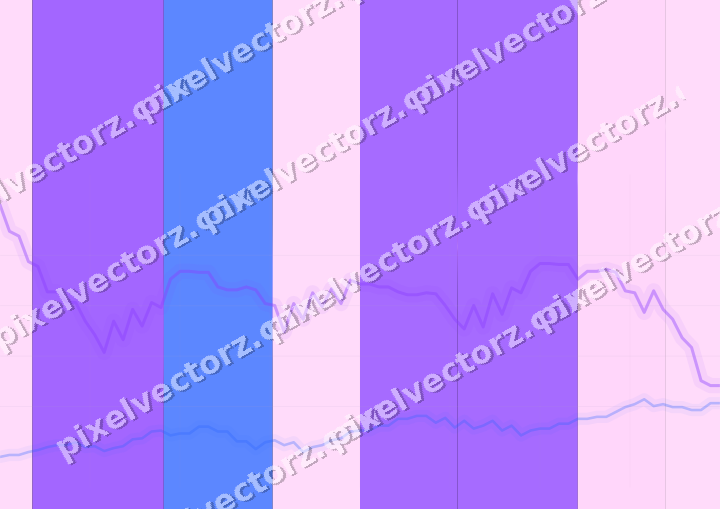 Glowing neon chart background in purple and blue