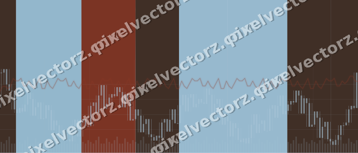 Soft pastel chart background in cyan and red