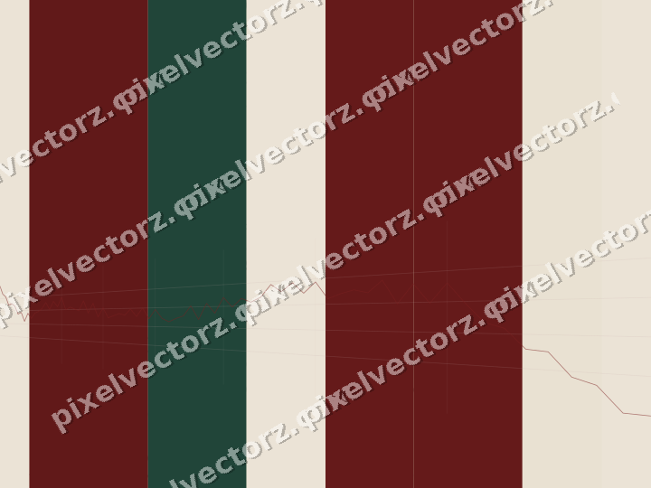 Soft pastel chart background in dark red and dark green