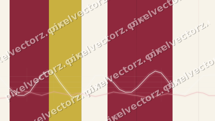 Glowing neon chart background in pink and red