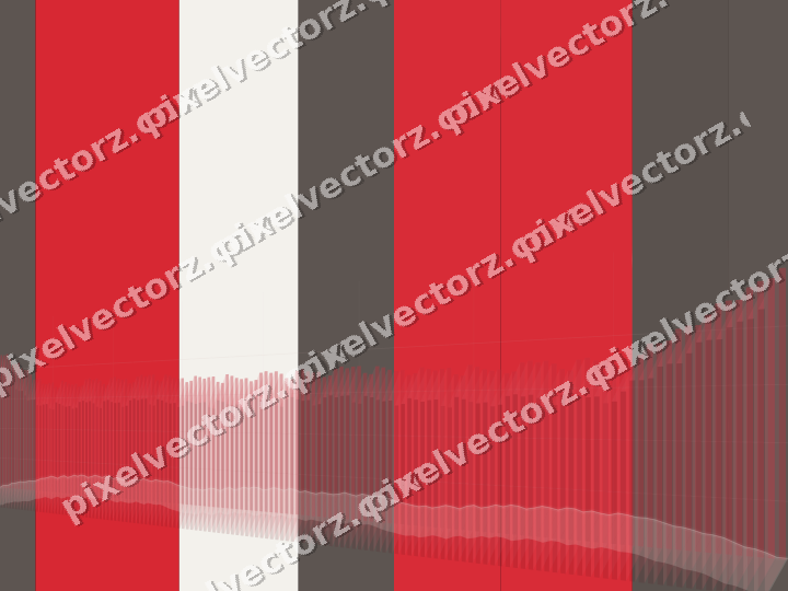 Glowing neon chart background in red and amber