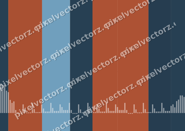 Soft pastel chart background in orange and cyan