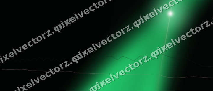 Glowing neon chart background in green and red