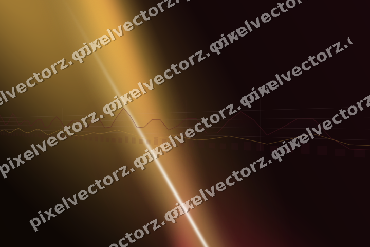 Glowing neon chart background in pink and amber