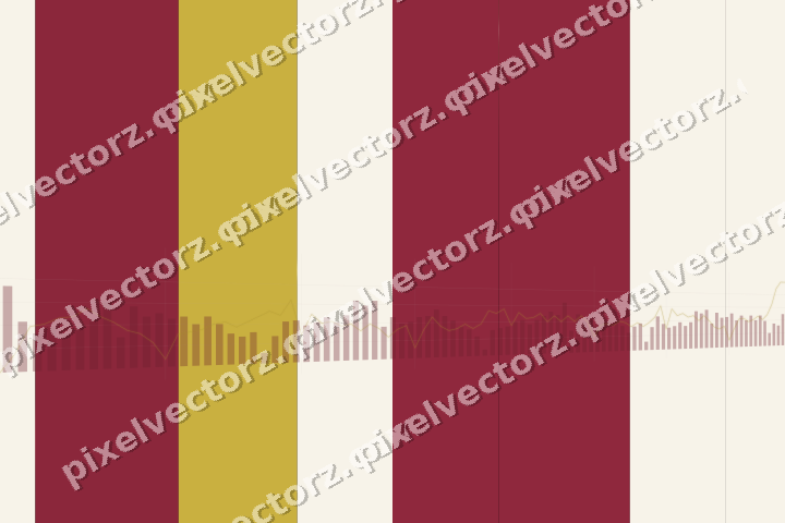 Glowing neon chart background in pink and red