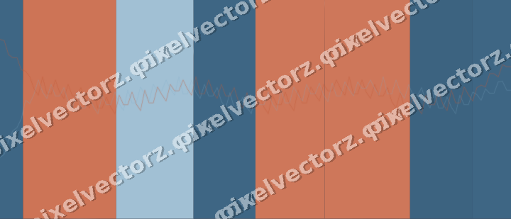 Glowing neon chart background in orange and cyan