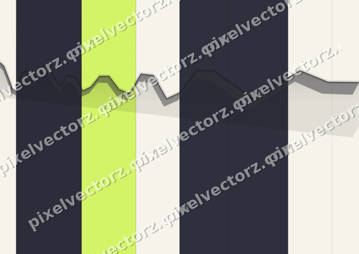 Glowing neon chart background in purple and lime