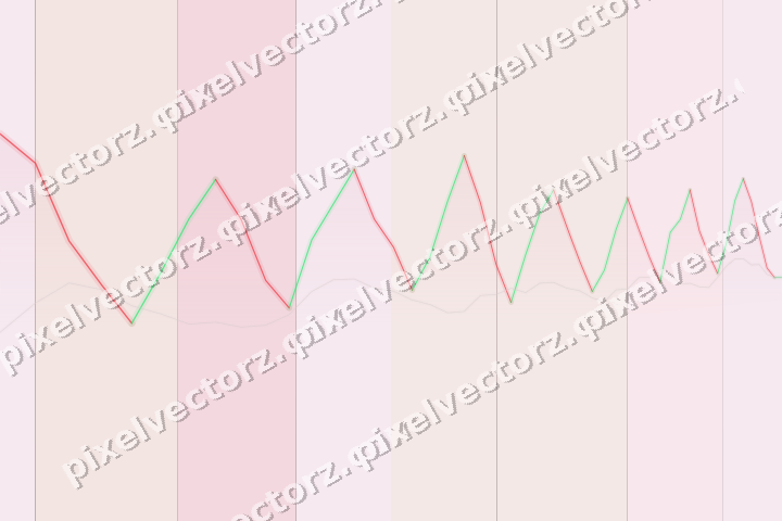 Glowing neon chart background in pink and red