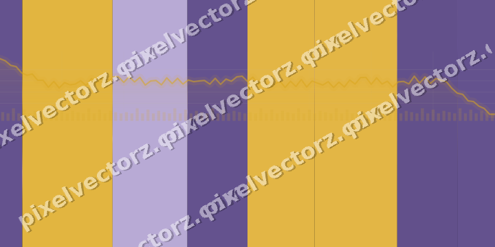 Glowing neon chart background in amber and purple